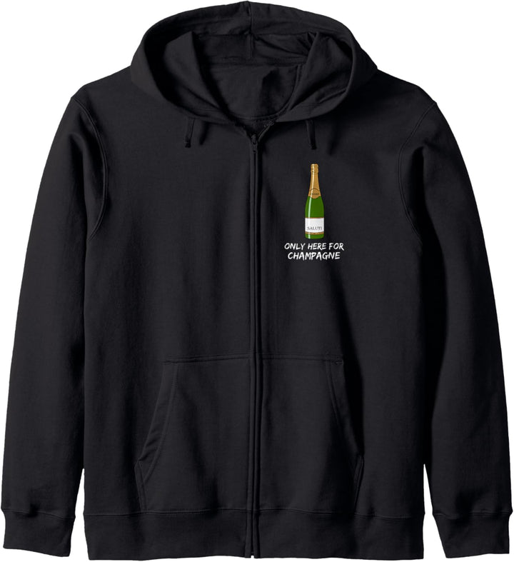 Champagner mit dem Säbel öffnen - Only here for Champagne Kapuzenjacke