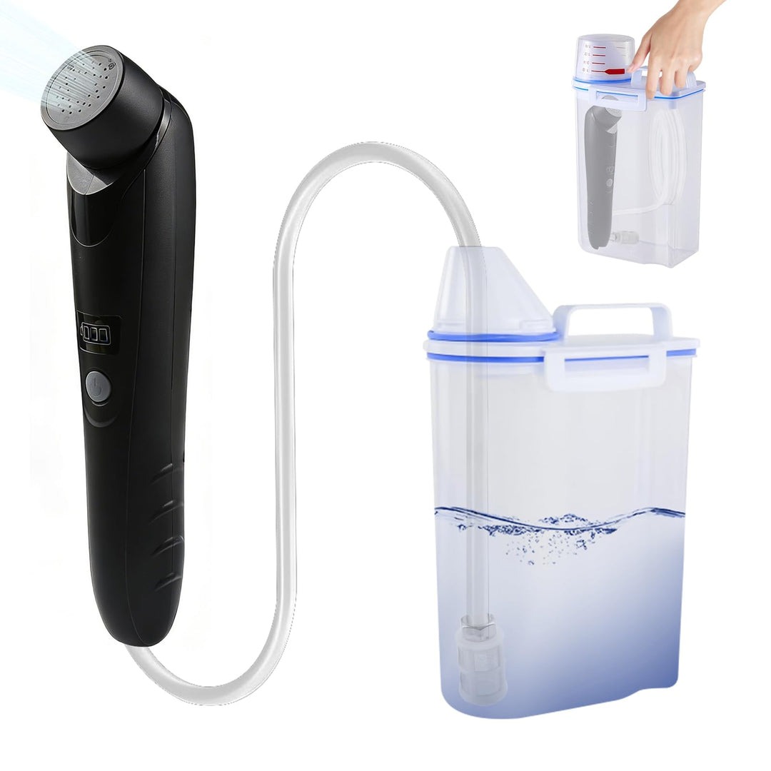 Portable Bidet, 2.5L Elektrisch Bidet, Reise Bidet Handbrause für Toilette Outdoor, Camping Flasche
