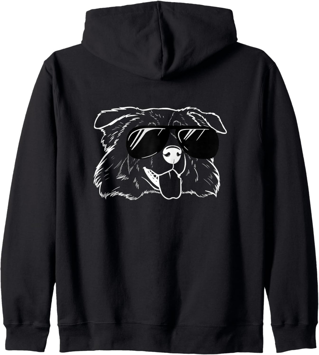 Australian Shepherd Hund Mit Sonnenbrille Sheltie Kapuzenjacke