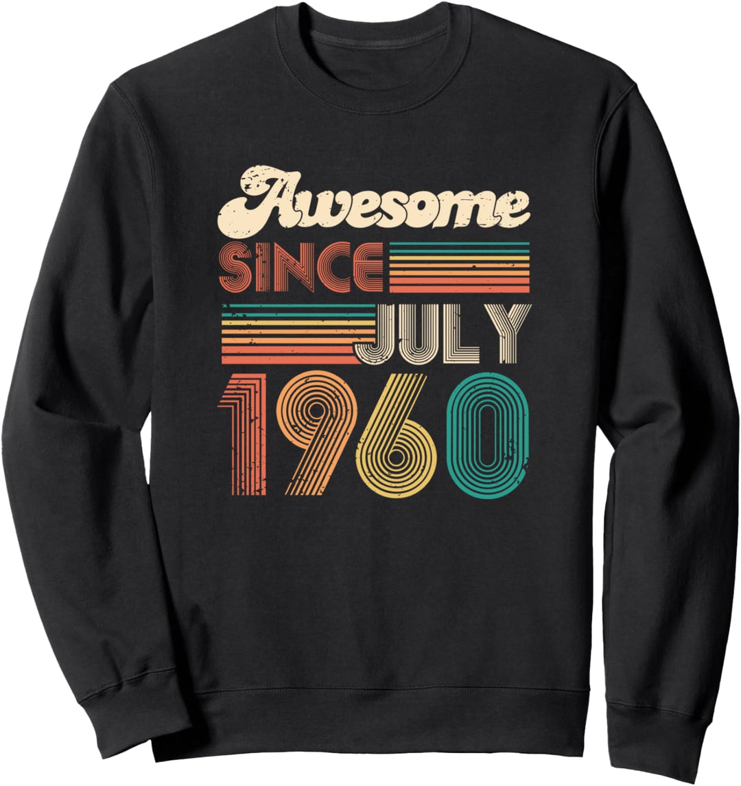 60. Geburtstag Geschenk Juli 1960 60 Jahre Männer Frauen Sweatshirt