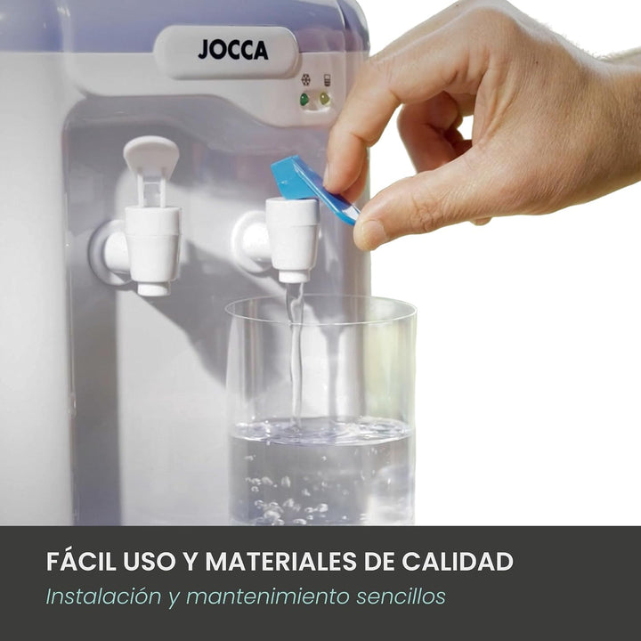 Jocca 1102 Wasserspender mit Tank, Weiss und Lila, 23x23x47,5 cm Blanco Y