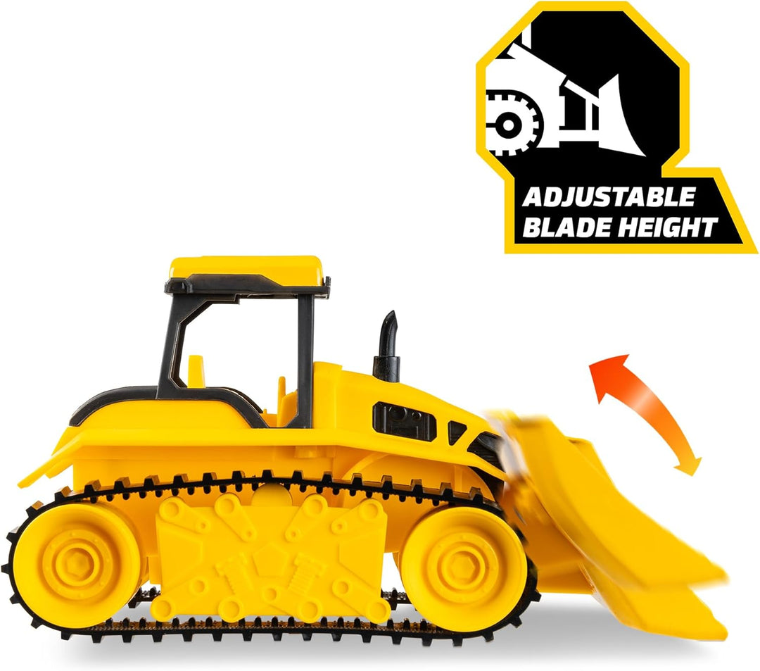 Tonka Basic Fun Mini Steel Classics Bulldozer – Stahlkonstruktion, Arbeitsteile, Realistische Lichte