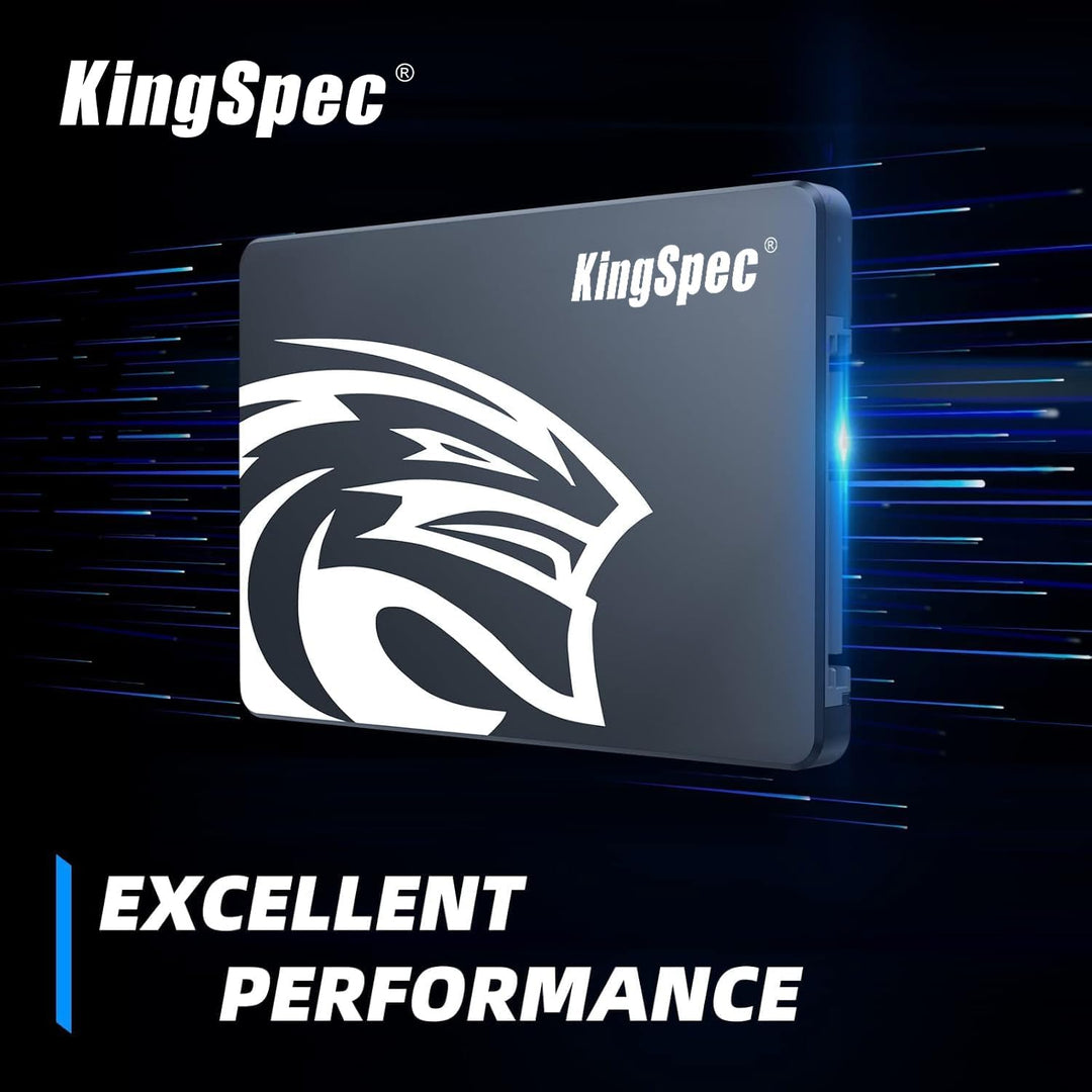 KingSpec 2TB 2.5" SATA SSD, SATA 3 SSD Festplatte Interni 3D NAND Flash, 2 5 Zoll ssd kompatibel mit