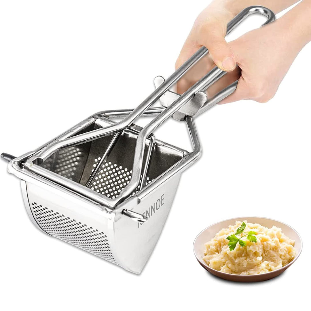 KENNOE Kartoffelpresse Edelstahl - Kartoffelstampfer - spätzlepresse - Professionelle Kartoffelquets