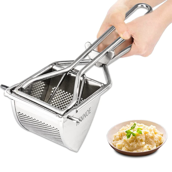 KENNOE Kartoffelpresse Edelstahl - Kartoffelstampfer - spätzlepresse - Professionelle Kartoffelquets