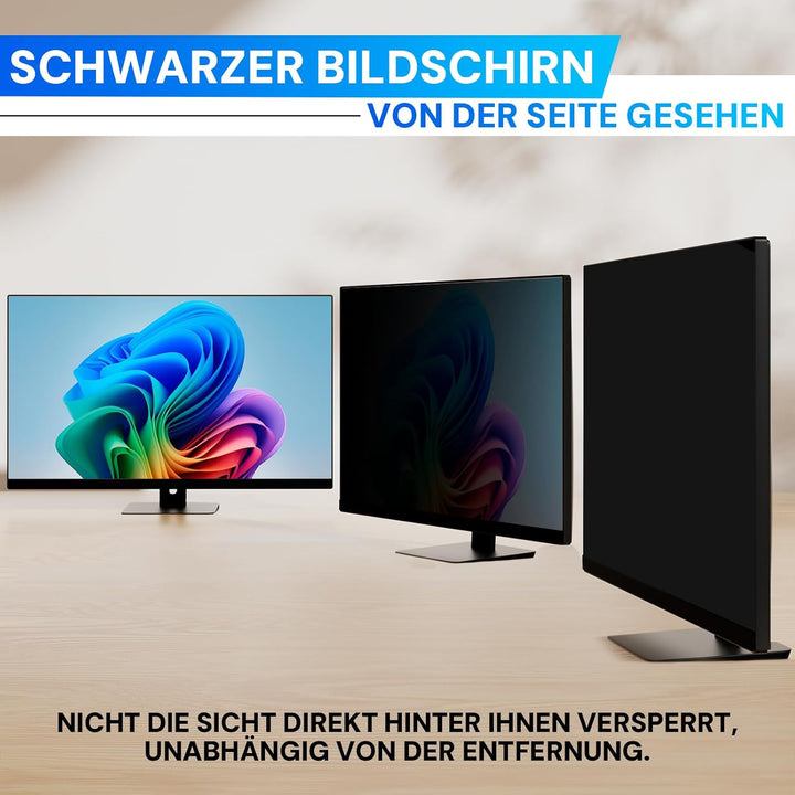 32 Zoll Computer Bildschirm Blickschutzfilter für 16:9 Breitbild Monitor, Abnehmbarer Computer Bilds