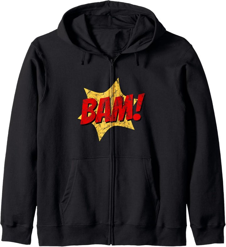 Bam! Lustiger Comic Sound Retro Pop Art Kapuzenjacke