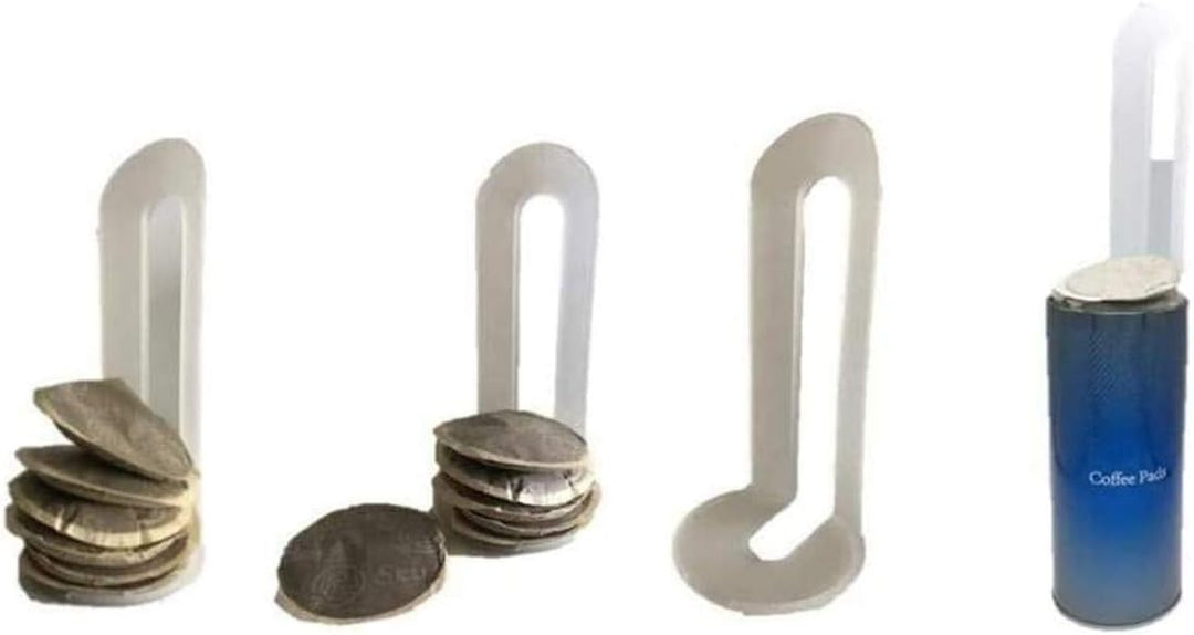 Metalldose Kaffeedose Dose Rund für Kaffeepads + 4 Padheber