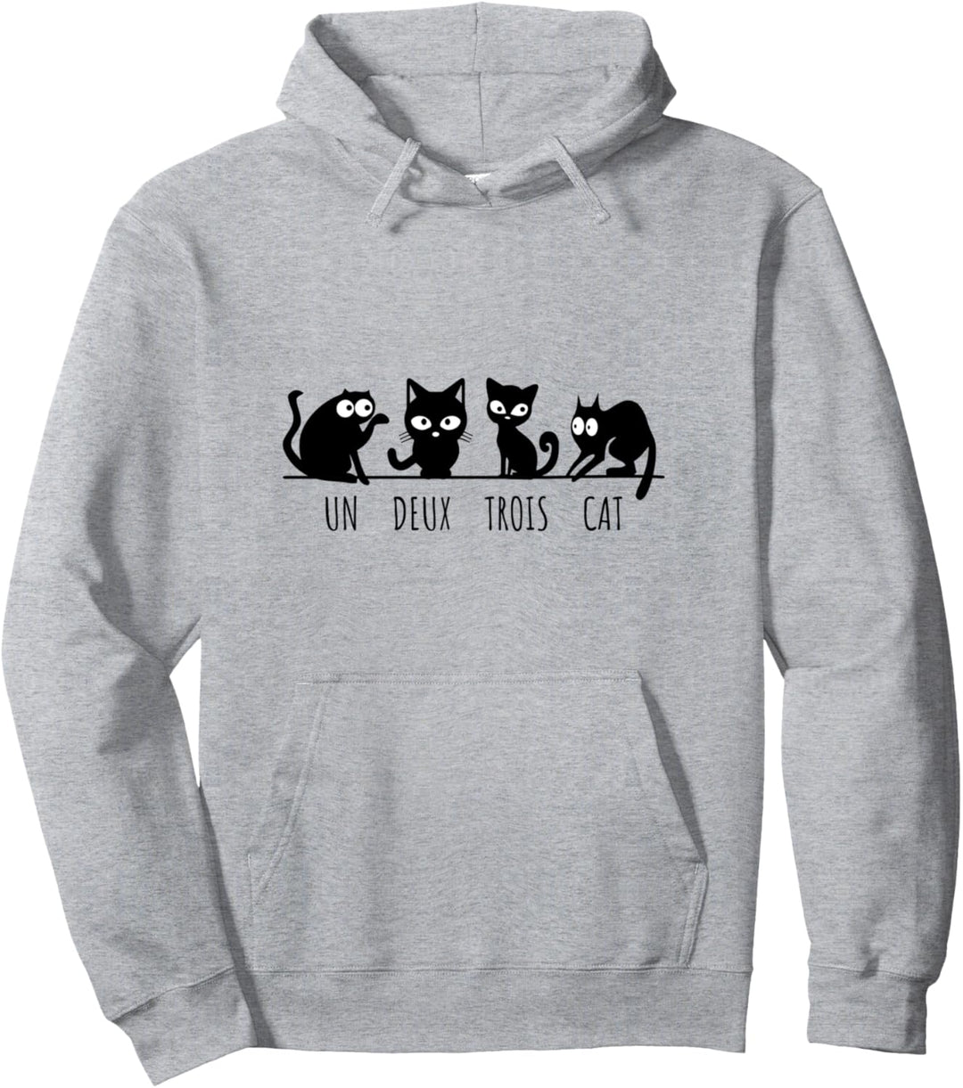 Un Deux Trois Cat - Eins Zwei Drei Katze Pullover Hoodie