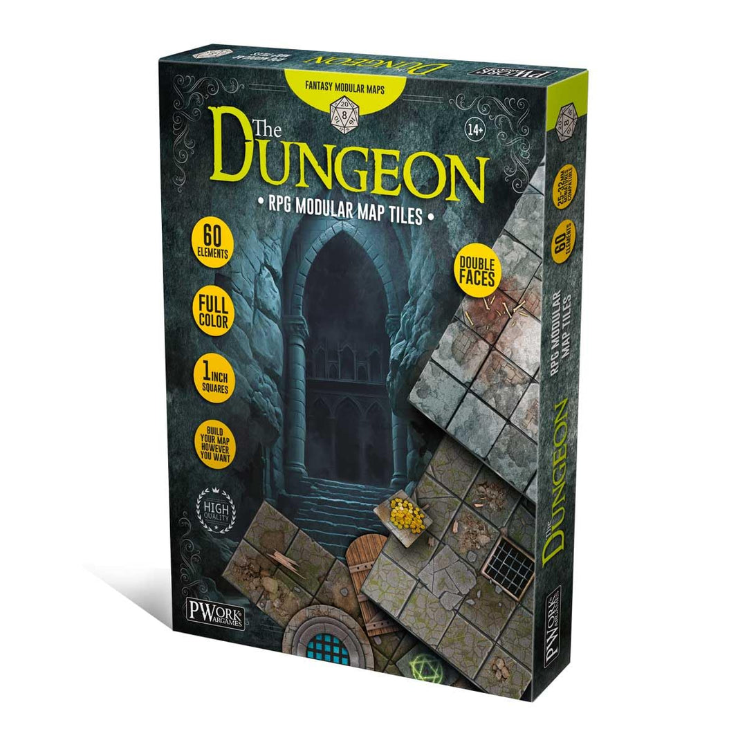 The Dungeon RPG Modular Map Tiles - Double face cardboard tiles
