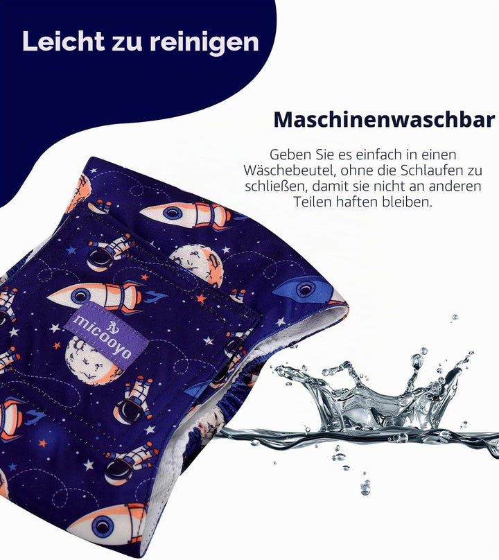 MICOOYO Wiederverwendbare Hundewindeln für Männer, 3er-Pack, waschbare Bauchbänder für Hunde, super