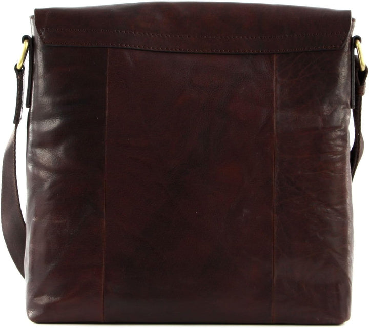 SADDLER Carter Messenger Bag Dark Brown