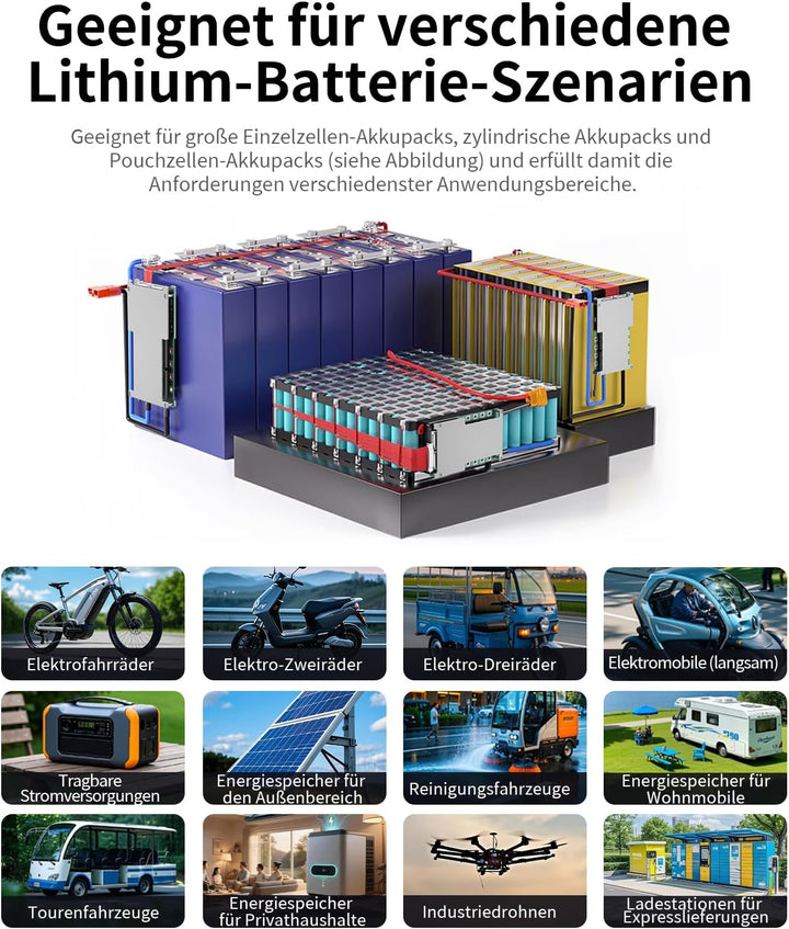 BMS 10S 36V 20A Lithium-PCB-Schutzplatine mit Balancerleitung und NTC, Split-Port, zehn Schutzfunkti