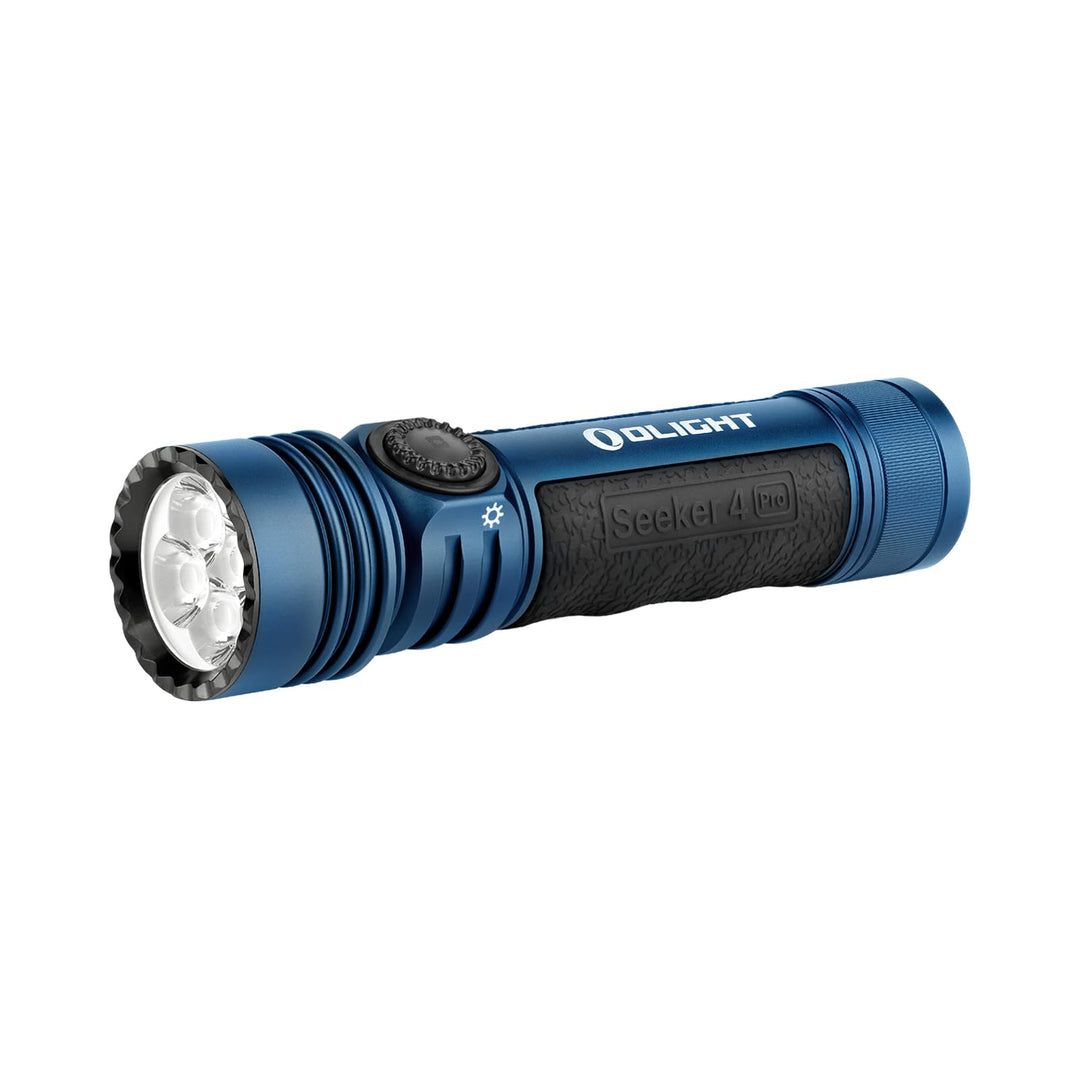 OLIGHT Seeker 4 Pro LED Taschenlampe mit Holster, 4600 Lumen 260 Meter, USB-C Wiederaufladbare Lampe
