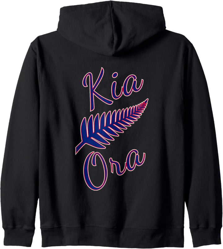 Kia Ora Maori Gruss Neuseeland Ureinwohner Silberfarn Stolz Kapuzenjacke