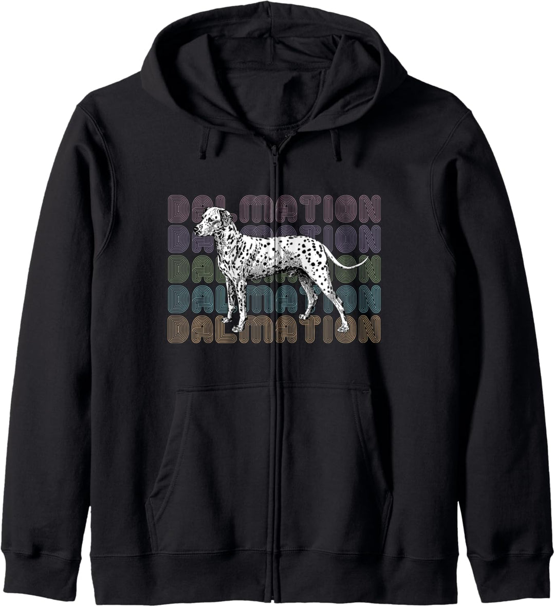 Dalmation Hund Vintage Illustration Kapuzenjacke