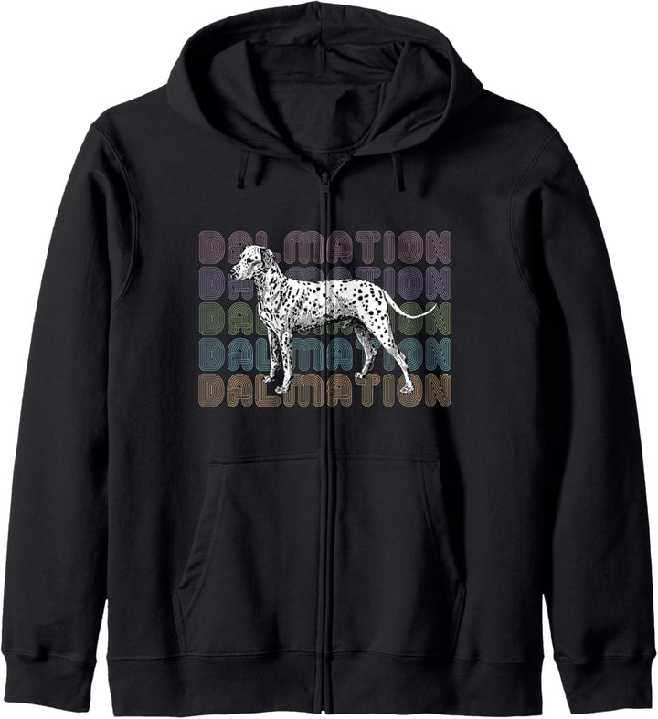 Dalmation Hund Vintage Illustration Kapuzenjacke