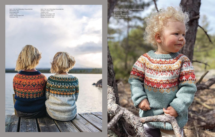 Einfach nordisch stricken Kids: Warme Wilderness Sweater für Kinder. Für Jungs und Mädels von 1-12 J
