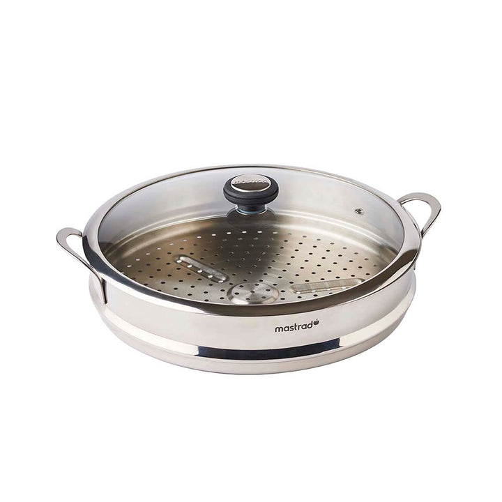Mastrad Dampfkorb mit Deckel - Passt zum O’Wok Gourmet -Gesunder und schneller Garkorb + Deckel-32 C