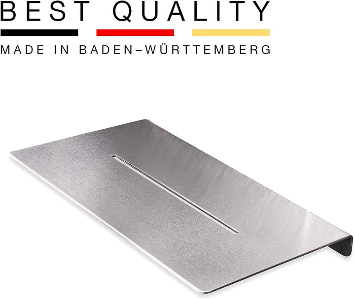 PHOS Design, DA200, 20 cm breite Duschablage, Edelstahl gebürstet, sichere Verschraubung, Badablage,