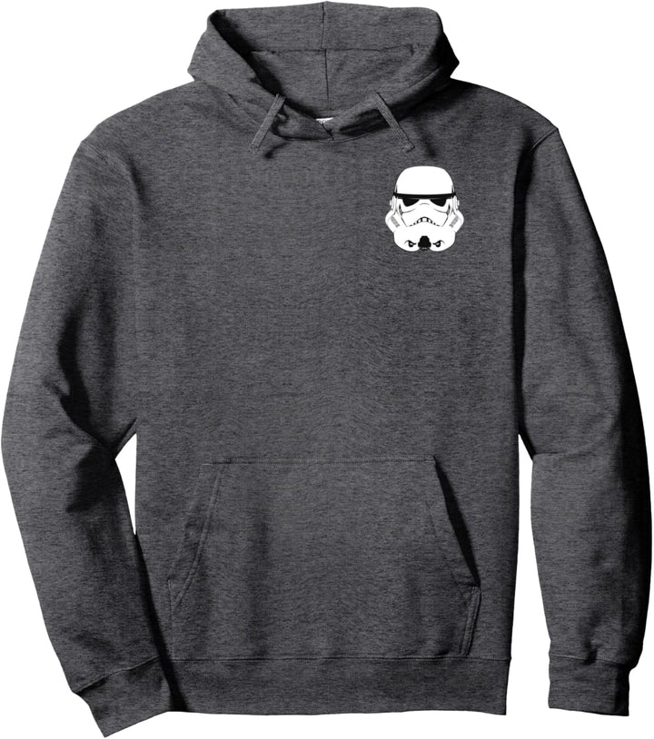 Star Wars Storm Trooper Helmet Left Chest Pullover Hoodie