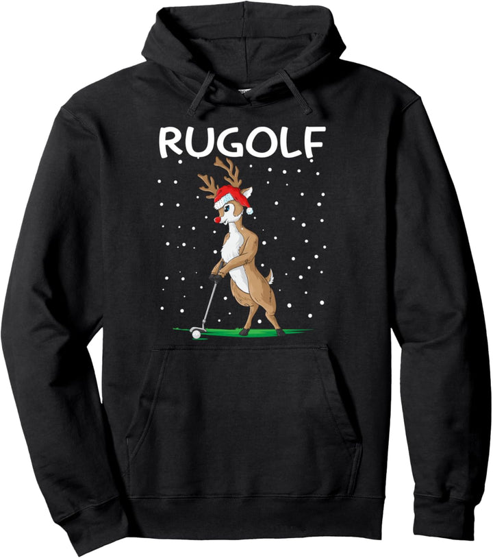 Lustiges Rugolf Rentier Weihnachten Golf Geschenk Pullover Hoodie