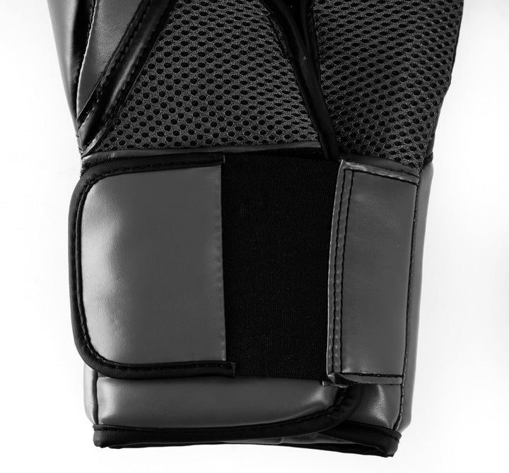 Everlast Unisex Powerlock Training Handschuhe 10oz Schwarz/Grau, 10oz Schwarz/Grau