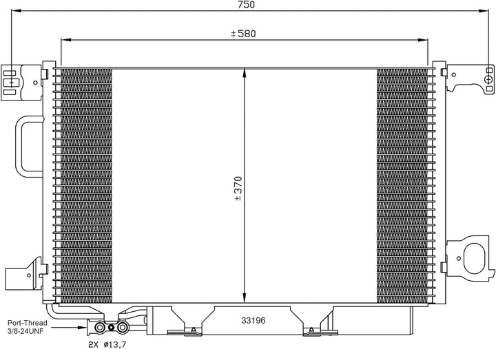 NRF 35893 Kondensator, Klimaanlage