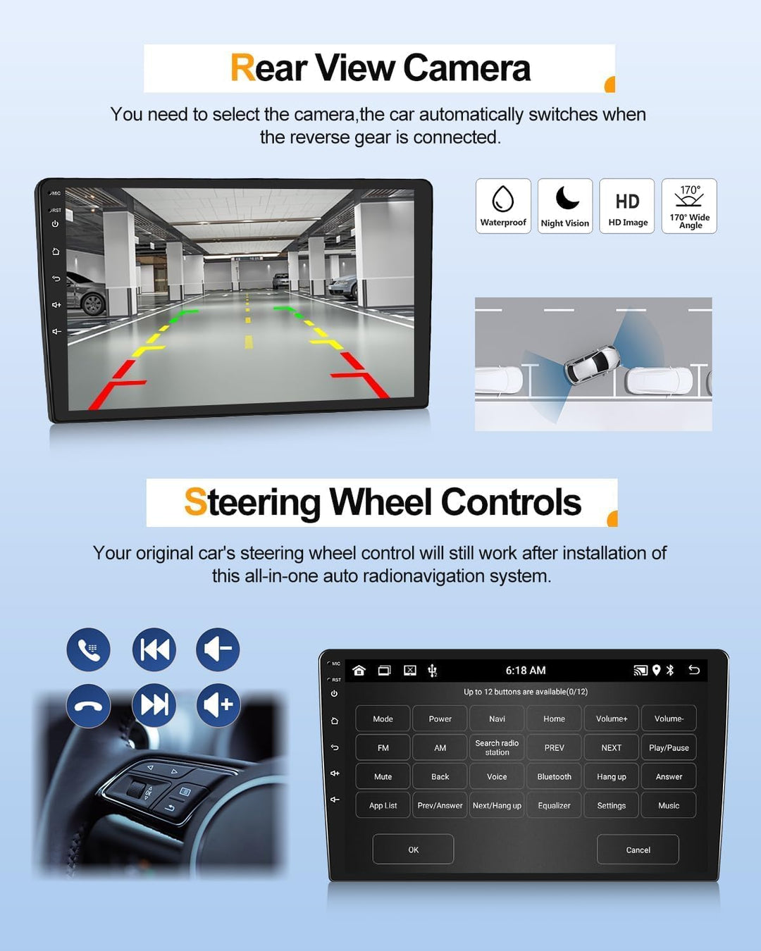 2+64GB CAMECHO Android 13 Autoradio mit Navi für VW Beetle 2004-2010 mit Carplay Android Auto, Doppe
