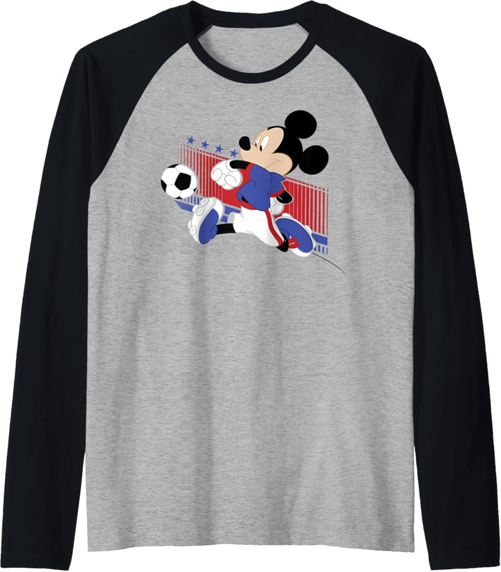 Disney Mickey And Friends USA Soccer Raglan