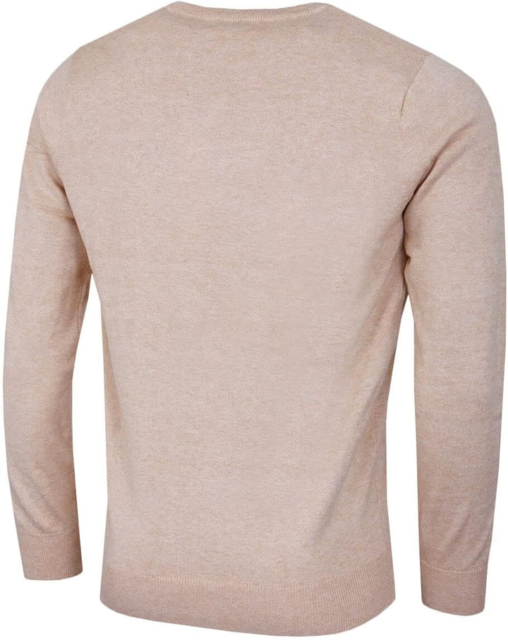 Calvin Klein Herren mit Rundhalsausschnitt aus weicher Baumwolle Sweater, S Caramel Marl
