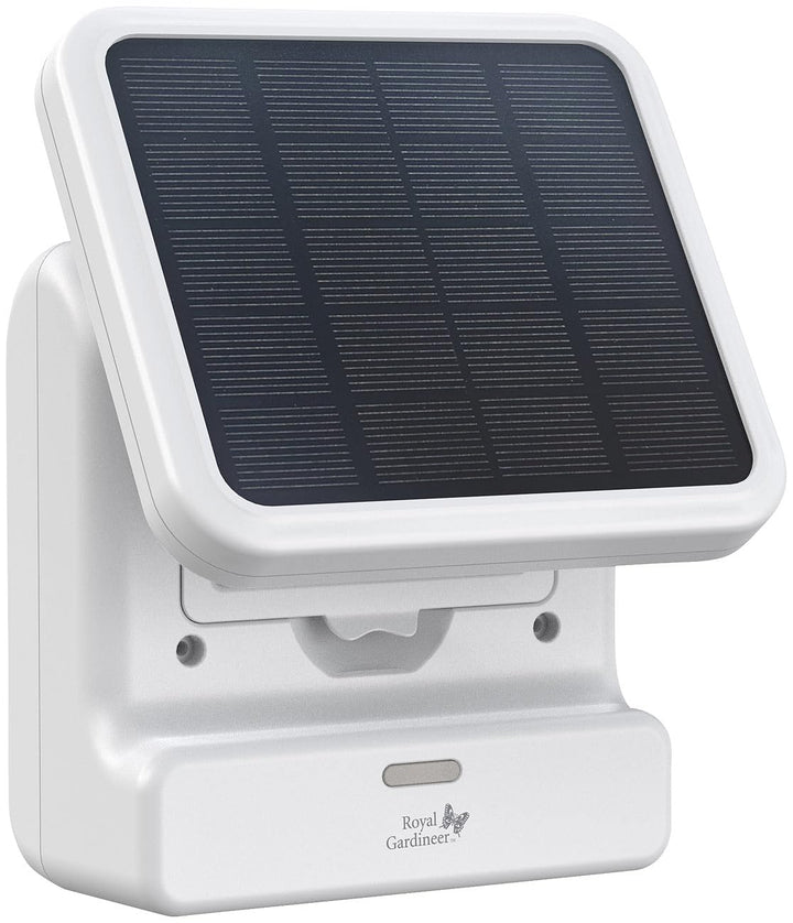 Royal Gardineer Smartes WLAN-Solar-Bewässerungssystem mit Pumpe, 30 l/Std., Akku, App