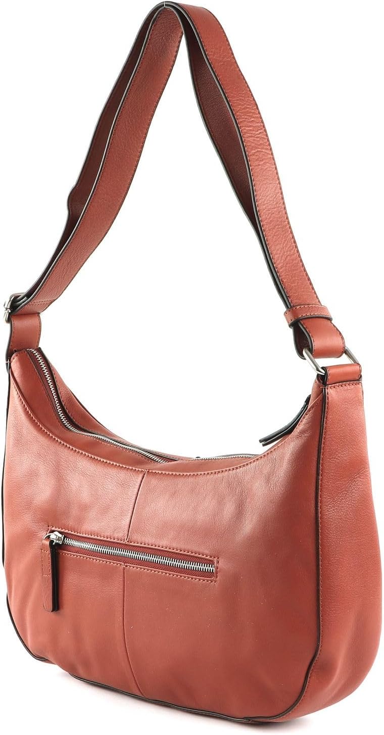 FREDsBRUDER FB Schultertasche Leder 37 cm Brick, Brick