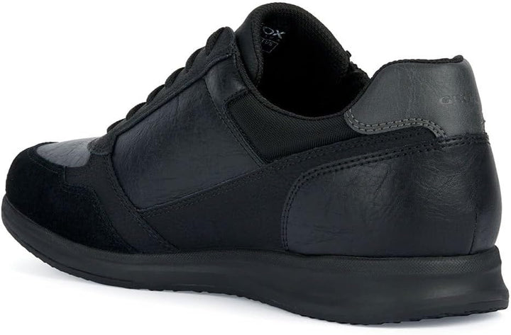 Geox Herren U Avery A Sneaker 42 EU Schwarz, 42 EU Schwarz