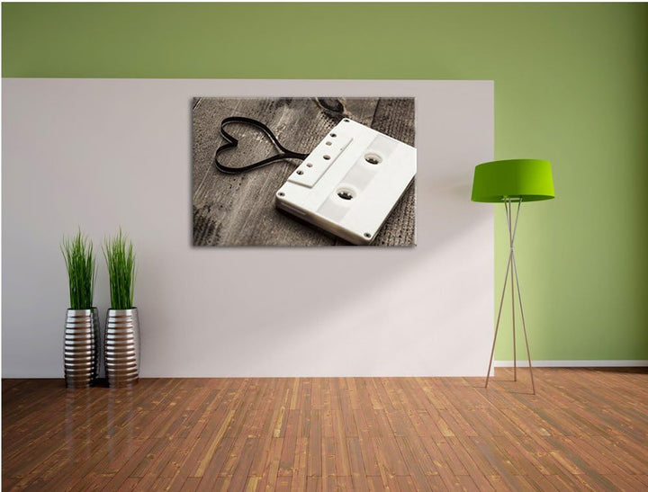 Pixxprint Abstrakte Schallplatte, Leinwandbild, Kunstdruck, Keilrahmen, Motive, Poster, Format:120x8