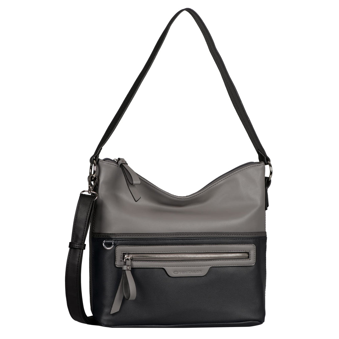 TOM TAILOR bags Jule Damen Hobo Bag Schultertasche Mittelgross Schwarz