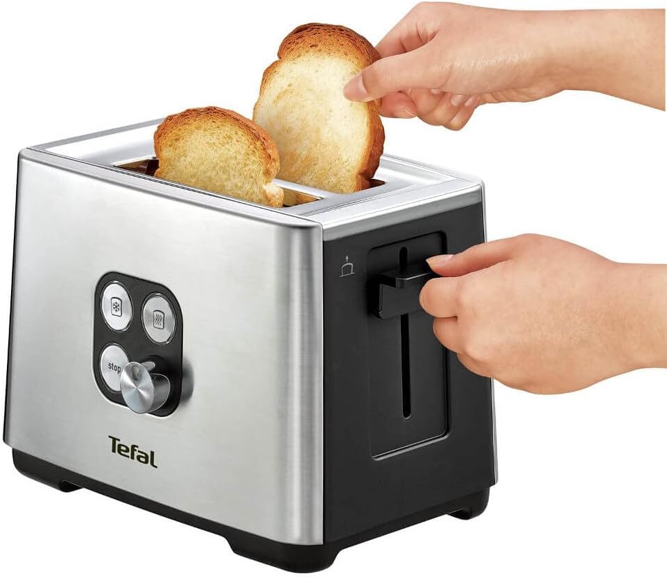 Tefal Equinox TT420D30 Toaster, 900 W, 2 Brotscheiben, Silber
