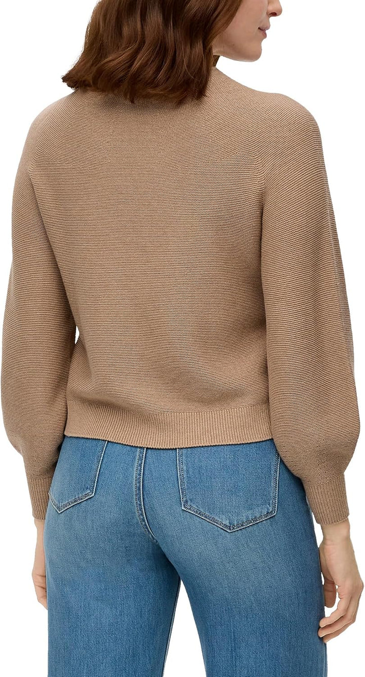 s.Oliver Strickpullover aus Viskosemix 36 Brown, 36 Brown