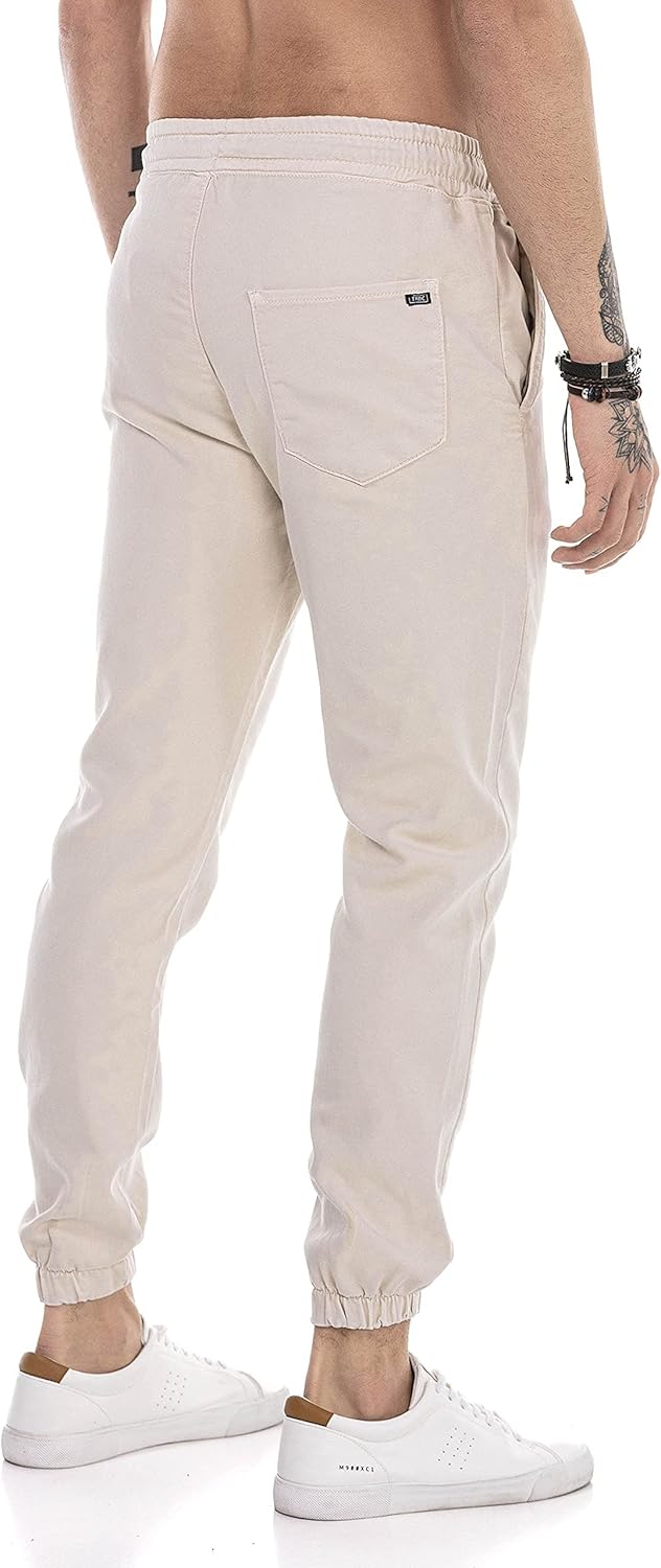 Redbridge Hose für Herren Freizeit-Hose Jogger Pants Chino L Beige, L Beige
