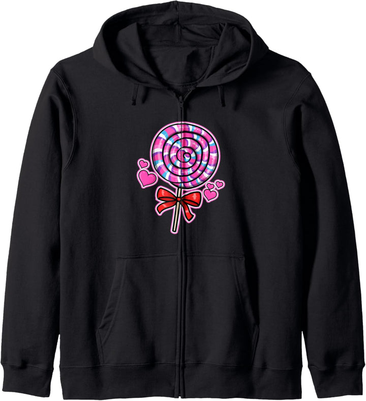 Lollipop-Bonbons Kapuzenjacke