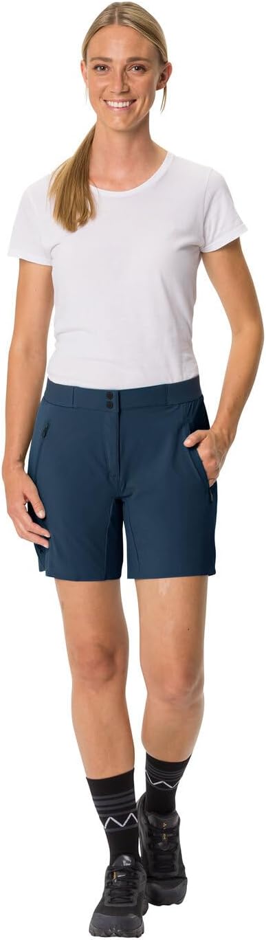 VAUDE Hosen Women's Scopi LW Shorts II 40 Dark Sea Uni, 40 Dark Sea Uni