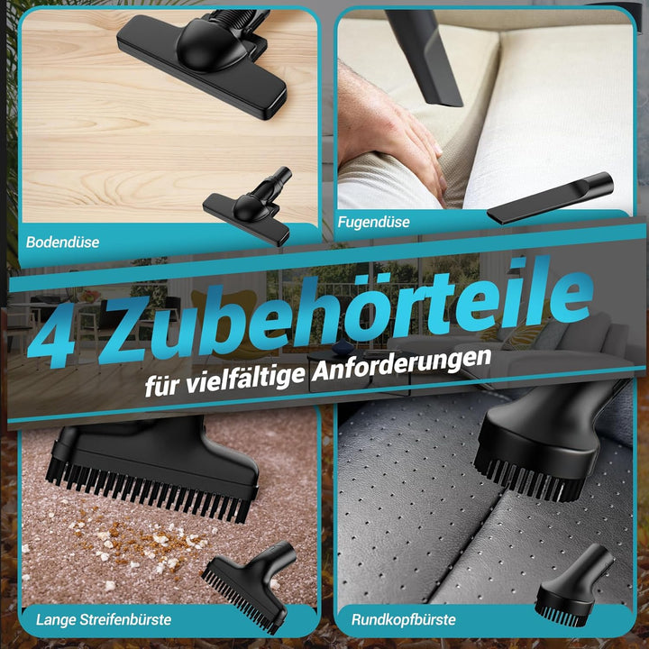 LDHTHOPI Akku Staubsauger für Makita 18V,20000 Pa Starke Saugleistung,1,28 kg Leichter Staubsauger m