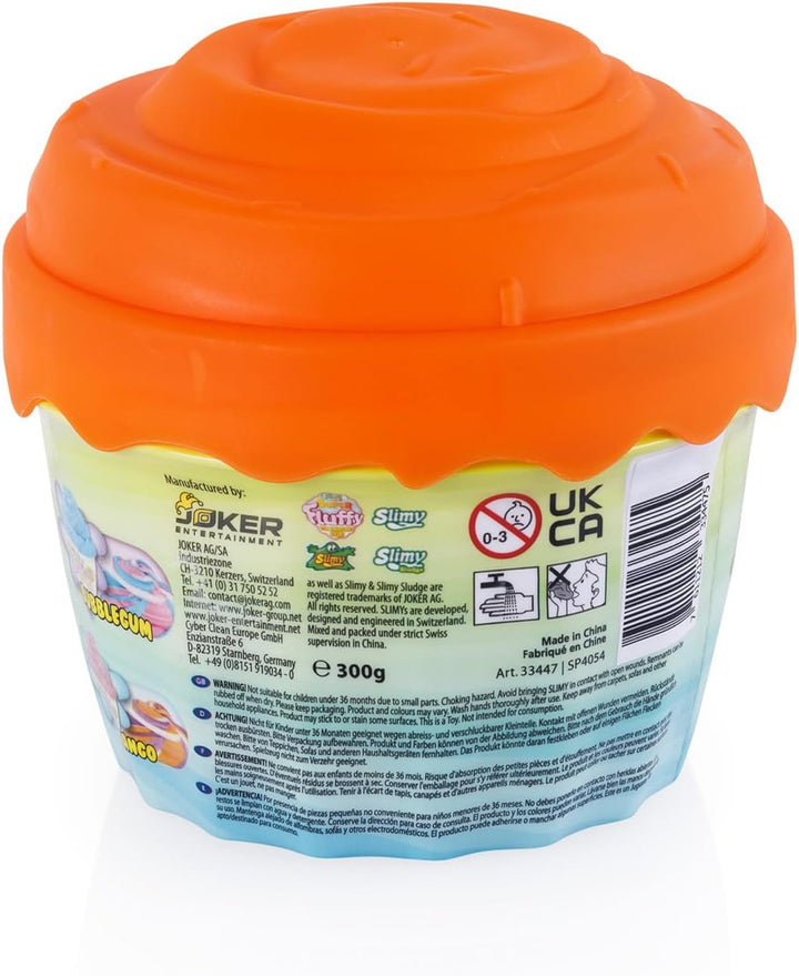 Slimy Super Fluffy 300g Spielmasse im Cup Cake-Becher - der flaumigste Original Slime, lustig duften