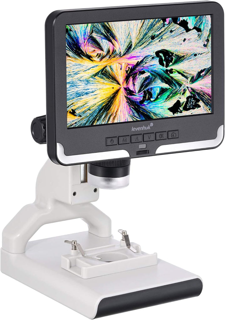 Levenhuk Rainbow DM700 LCD Digitales Drahtloses Mikroskop mit 17,8-cm-LCD-Bildschirm, 10- bis 200-Fa