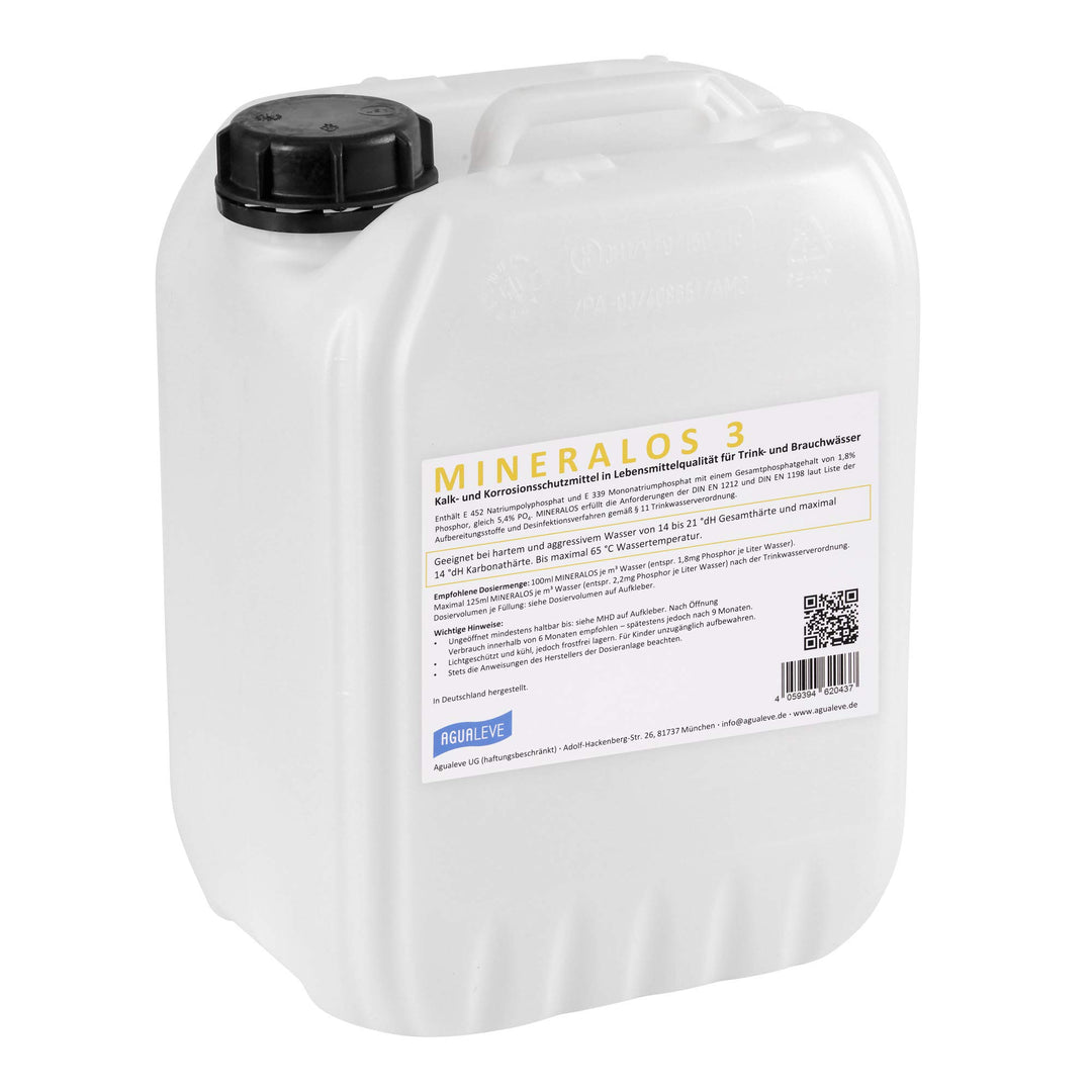 MINERALOS 3 Dosierlösung 10 Liter (Alternative zu BWT Mineralstoff Cillit Quantophos F3 / Impulsan H