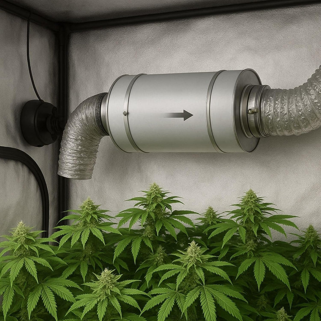 Weedness Vents Schalldämpfer 150 mm / 60 cm - Rohrlüfter Abluftschlauch Isoliert für Grow Indoor Anb