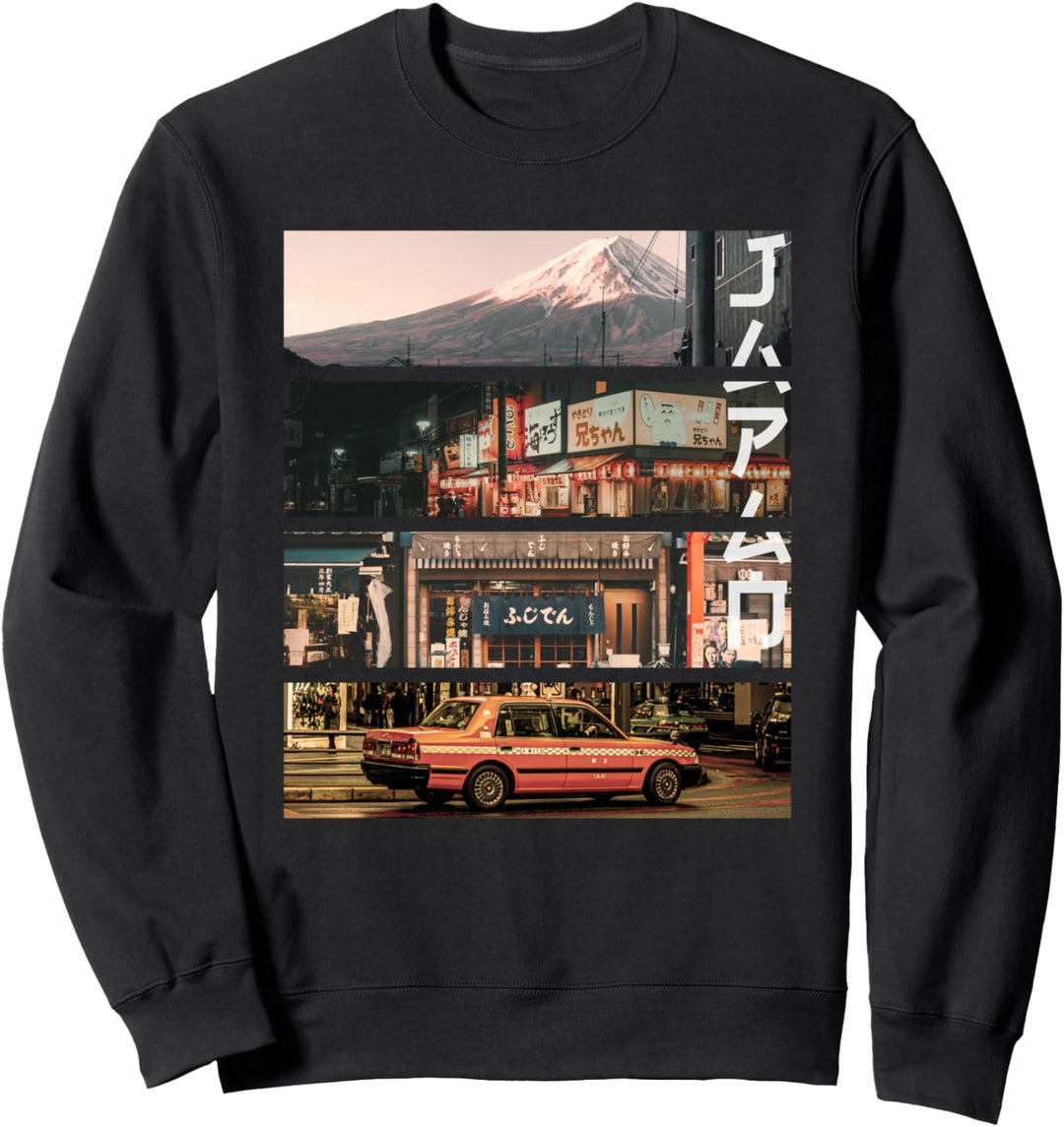 Ästhetischer Stil Vaporwave Japan 80er 90er Tokyo Osaka Sweatshirt