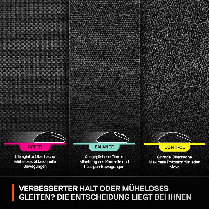 Steelseries QcK XL Performance Speed Gaming-Mauspad – Extradichte für sanftes Gleiten – Flache, abge
