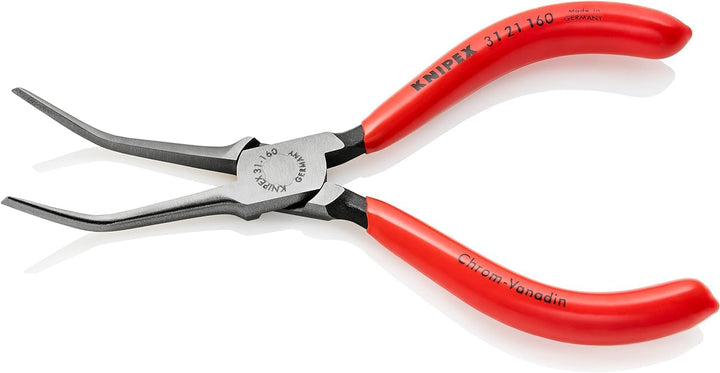 KNIPEX Greifzange (Nadelzange) mit Kunststoff überzogen schwarz atramentiert 160 mm 31 21 160