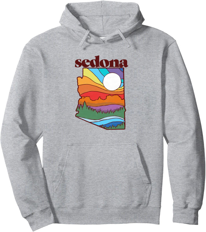 Sedona Arizona Vintage Nature Design Outdoor Graphic Pullover Hoodie